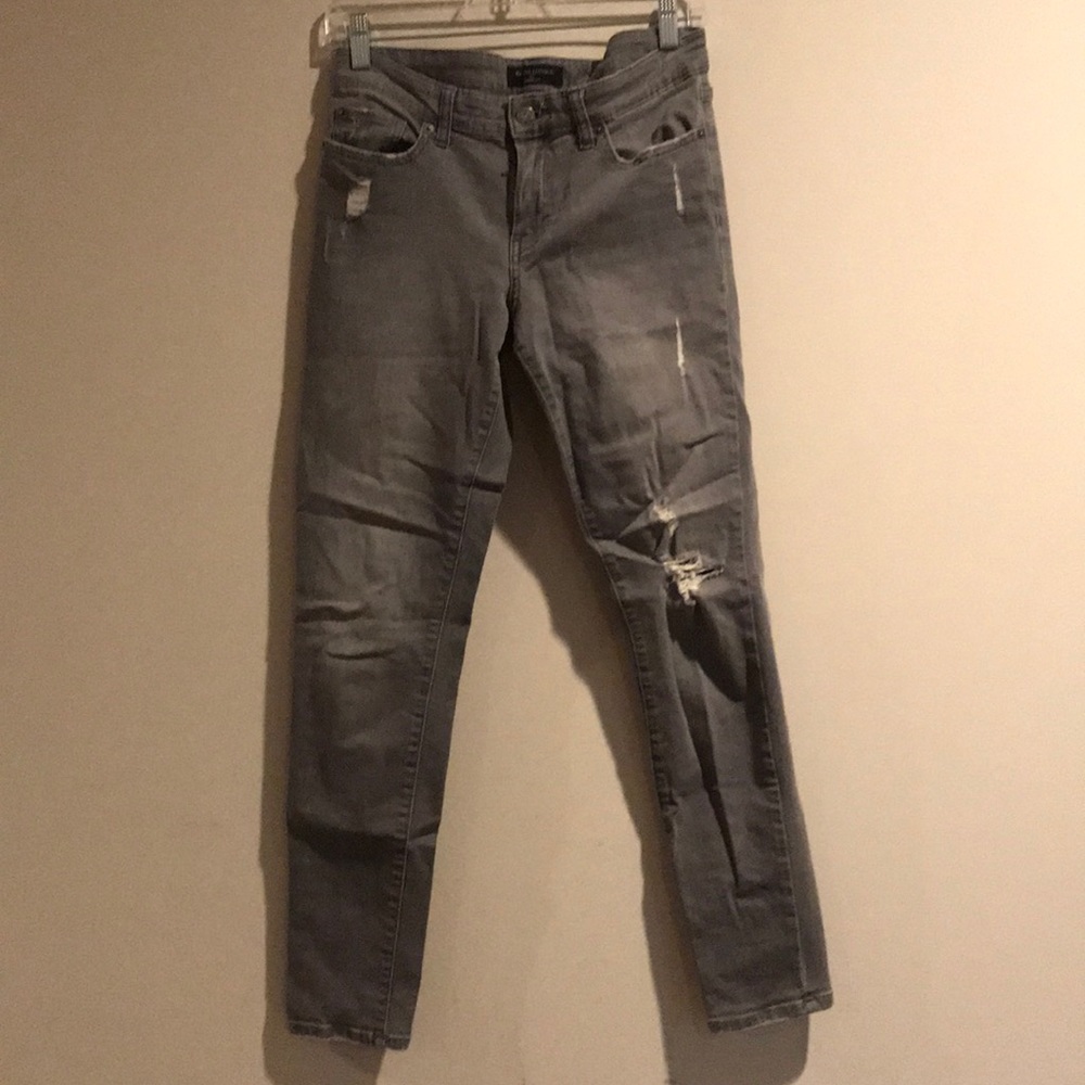 Distressed Grey Banana Republic Skinny Jeans